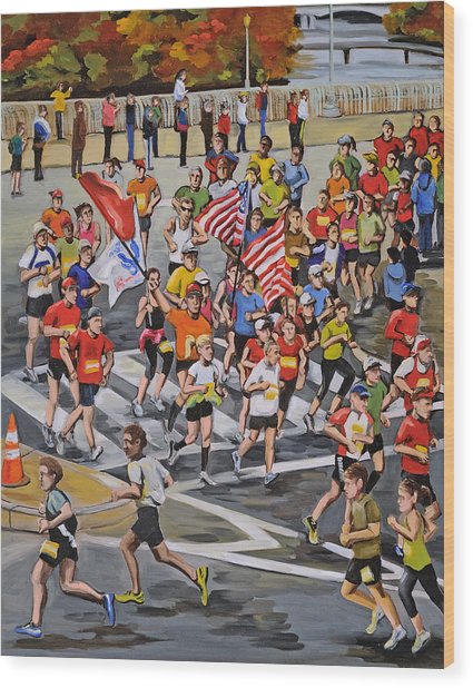 425x618 Marathon Painting By Anne Lewis - Marathon Painting