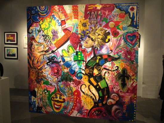 550x412 Over Forty Artists Contributed To The Collaborative Painting - Marathon Painting