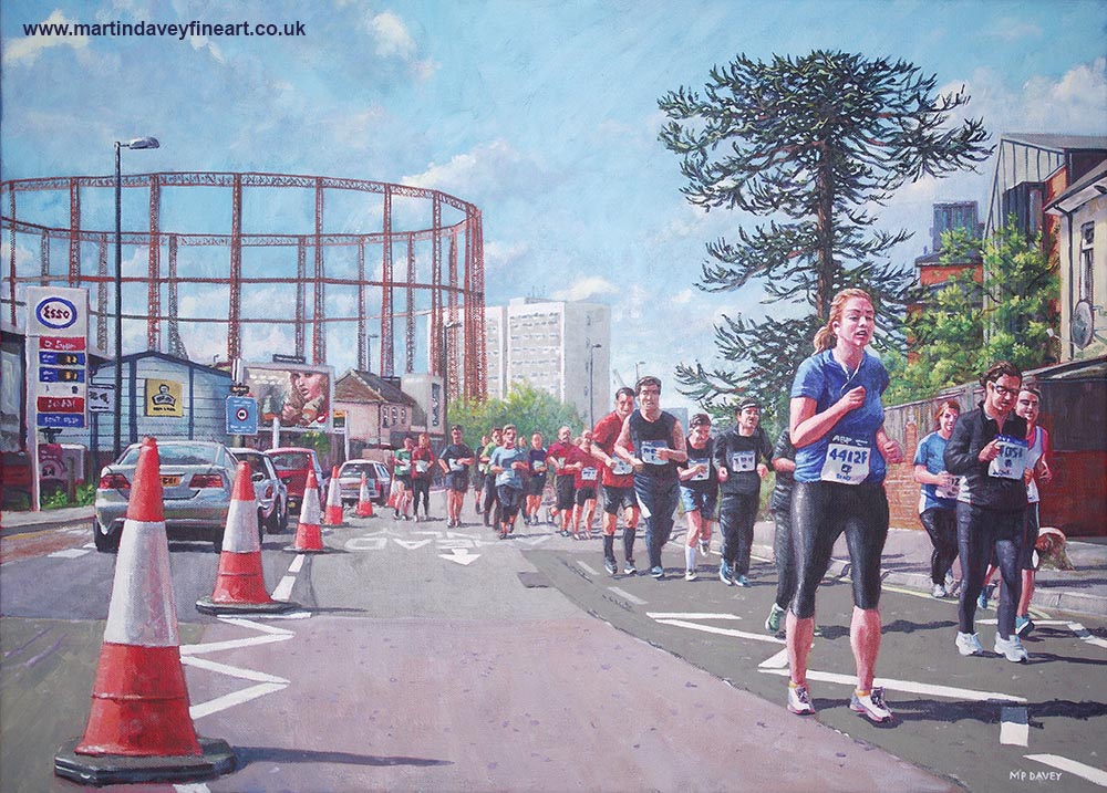 1000x717 Uk Artist Martin Davey, Art, Oil, Acrylic Painting Portfolio - Marathon Painting