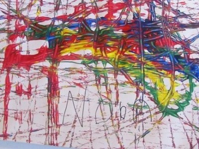 400x300 Marble Painting With Preschoolers Teach Preschool - Marble Painting