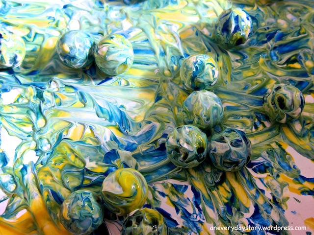 640x480 Shake Painting - Marble Painting