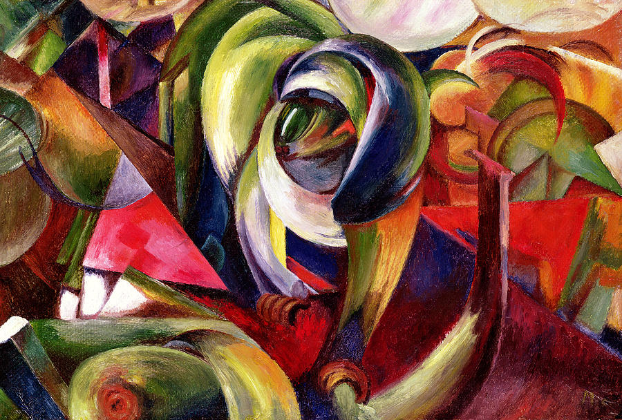 900x608 Mandrill Painting By Franz Marc - Marc Painting