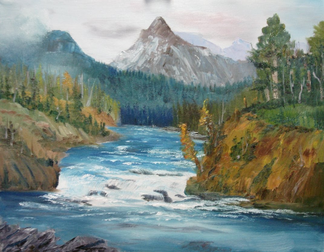 1071x835 March 16, 2013 Oil Painting - March Painting