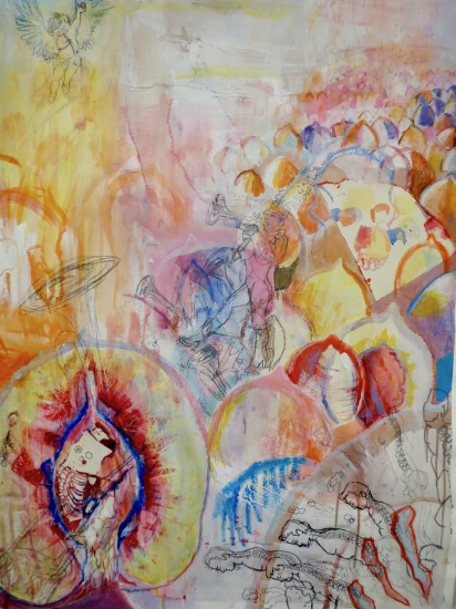 412x550 Maggot Men And Marching Band By Sophie Iremonger Buy Affordable - Marching Band Painting