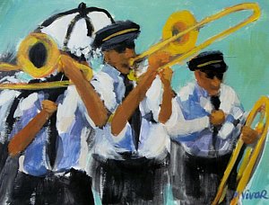 300x228 Marching Bands Paintings - Marching Band Painting