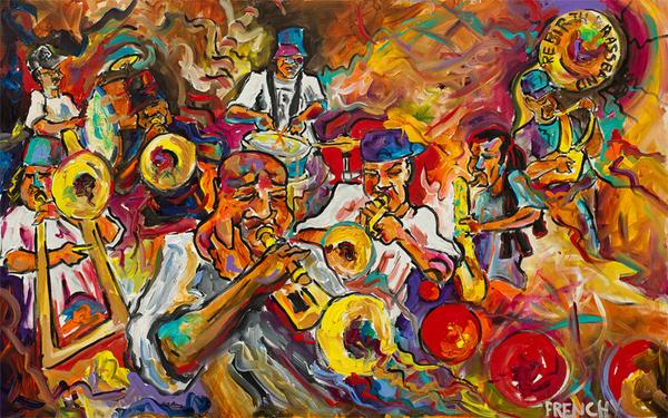 600x375 Rebirth Brass Band Frenchylive Online Store - Marching Band Painting