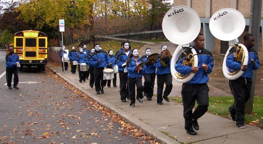 864x474 Seton Hall Game 10 31 09 - Marching Band Painting