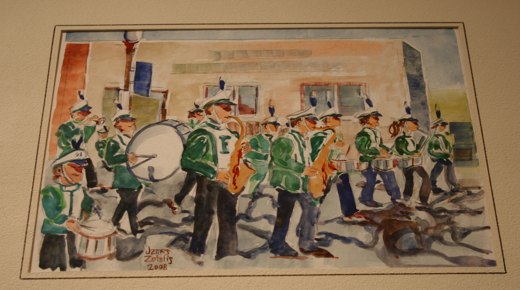 1654x924 Recycled Art Sale Minnesota Prairie Roots - Marching Band Painting