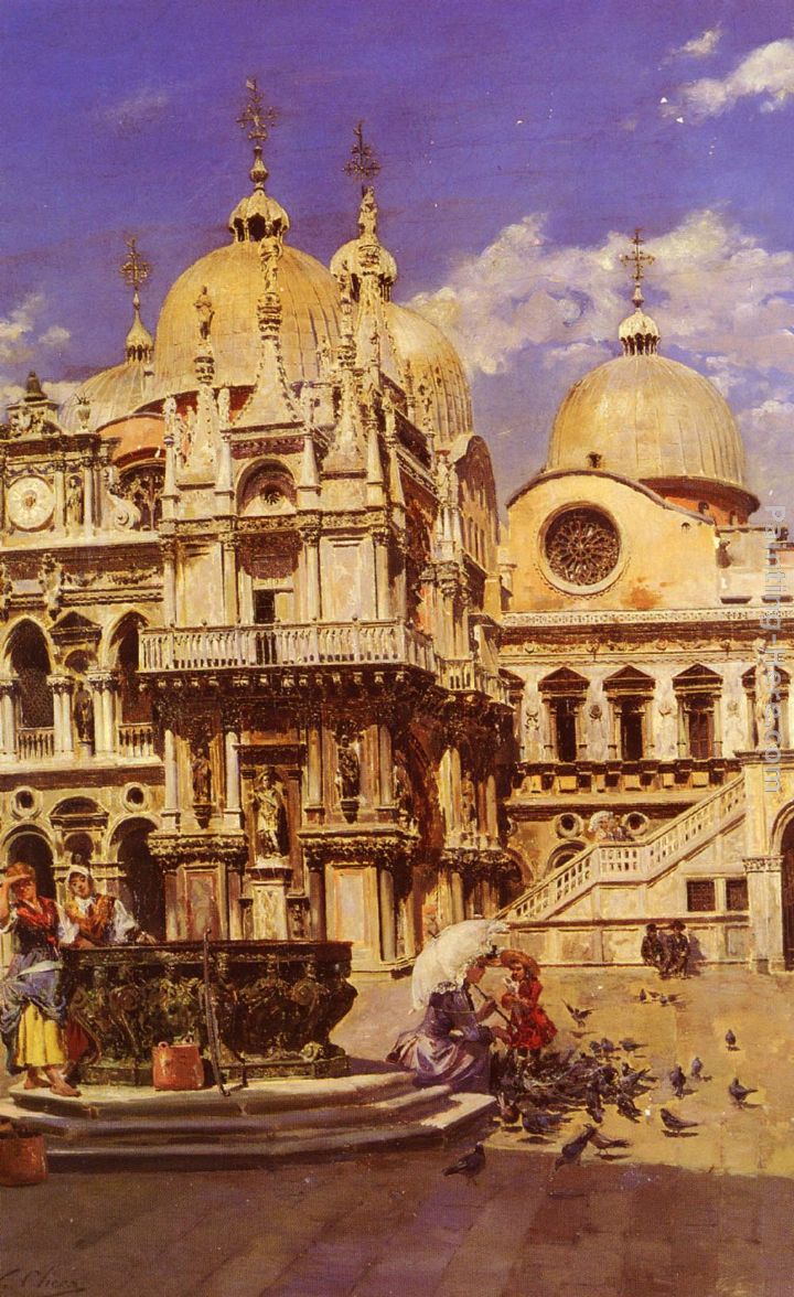 720x1176 Ulpiano Checa Y Sanz Piazza San Marco Painting Anysize 50% Off - Marco Painting