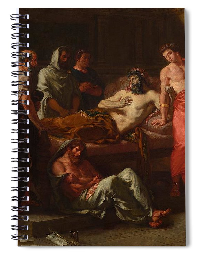770x1000 The Last Words Of The Emperor Marcus Aurelius Spiral Notebook - Marcus Aurelius Painting