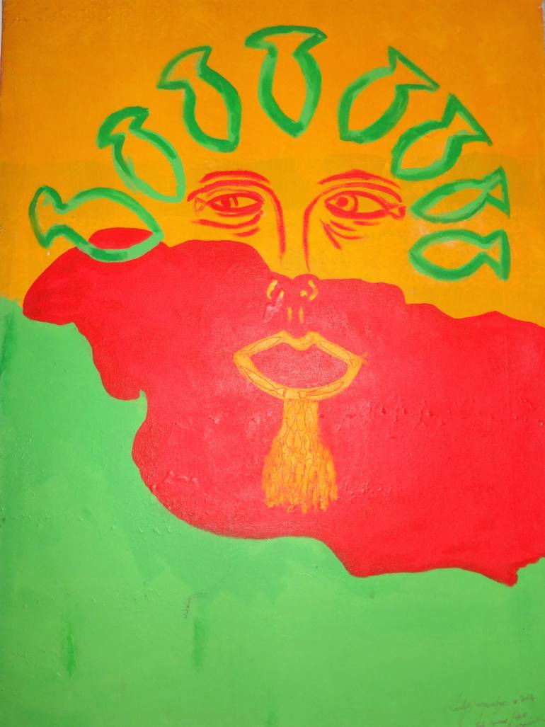 770x1027 Saatchi Art Tribute Marcus Mosaih Garvey Painting By - Marcus Garvey Painting