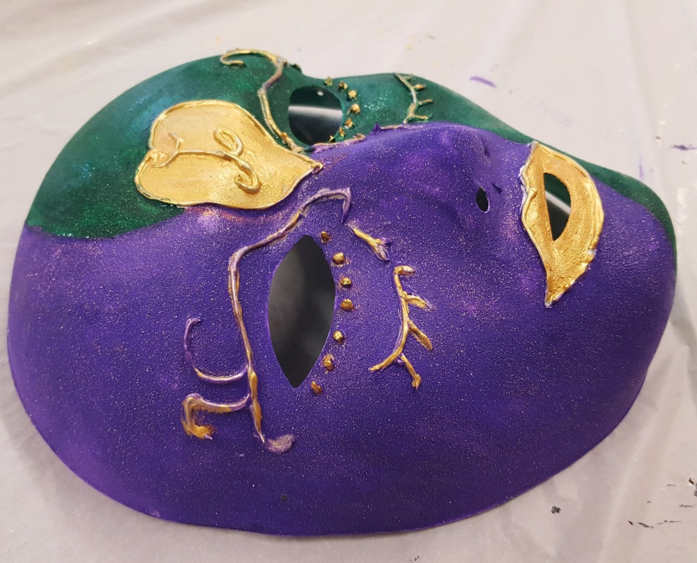 Mardi Gras Mask Painting at PaintingValley.com | Explore collection of ...