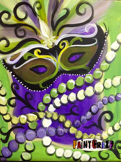 400x533 Mardi Gras Mask - Mardi Gras Mask Painting