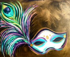 mardi gras mask painting