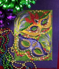 236x277 Dual Black Mardi Gras Masks Paint Along Class - Mardi Gras Mask Painting