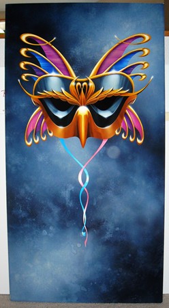 248x450 Mardi Gras Mask - Mardi Gras Mask Painting