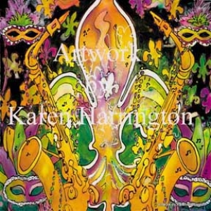 300x300 Music Painting - Mardi Gras Painting
