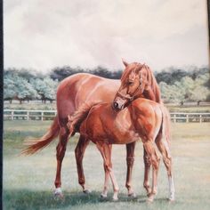 236x236 943 Best Horses In Art Mares And Foals (Or Just Foals) Images - Mare And Foal Painting