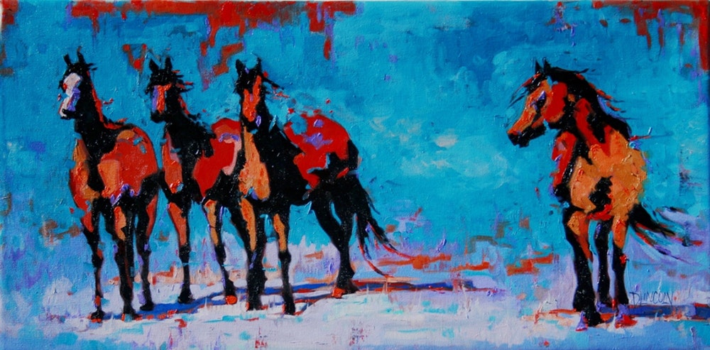 1000x493 Left Out 2 - Mares Painting