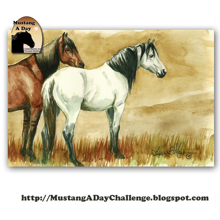 700x700 Mustang A Day Personal Challenge Of Lindalmartin Happy Mustang - Mares Painting