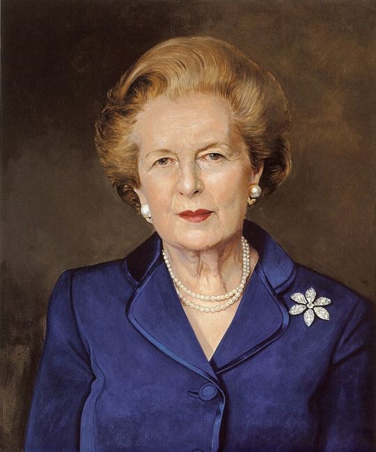 540x650 Margaret Thatcher Slideshow Artinfo - Margaret Thatcher Painting