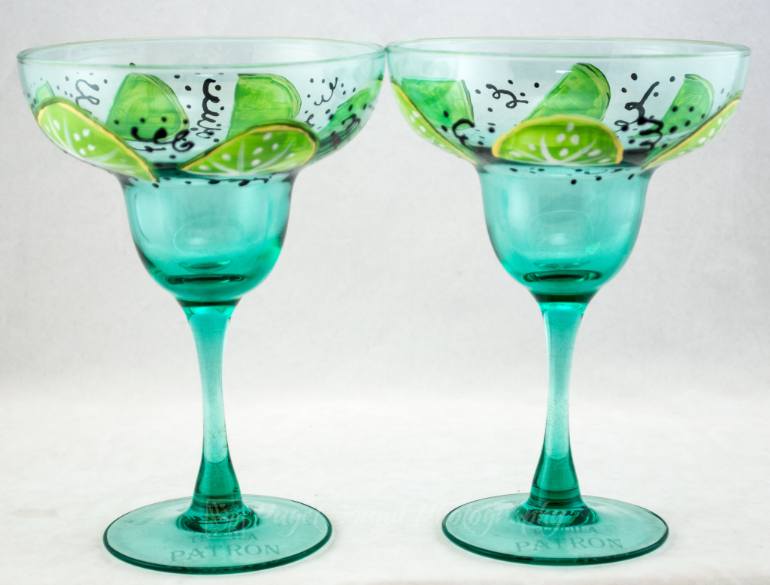 770x585 Saatchi Art Margarita Glasses (Set Of 2) - Margarita Glass Painting