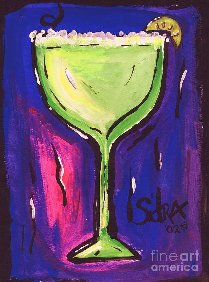 666x900 Sidzart Pop Art Series 2002 Margarita Baby Painting By Sidra Myers - Margarita Painting