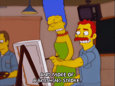 480x362 Marge Simpson Episode 10 Gif - Marge Simpson Painting