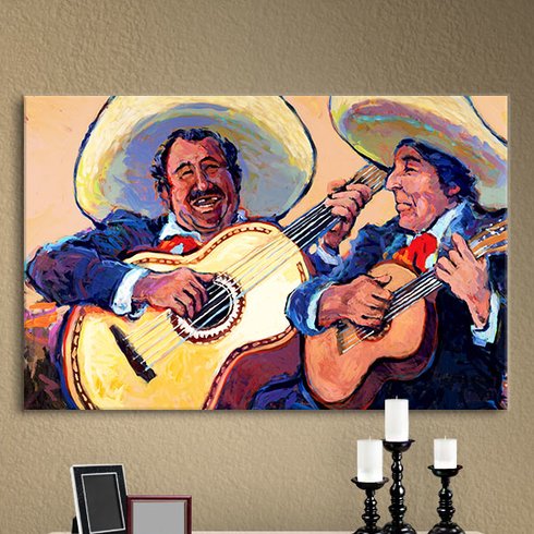 490x490 Artwall - Mariachi Painting