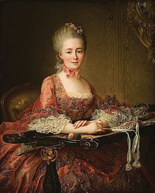 531x658 Bumble Button Marie Antoinette And Friends In Beautiful18th - Marie Antoinette Painting