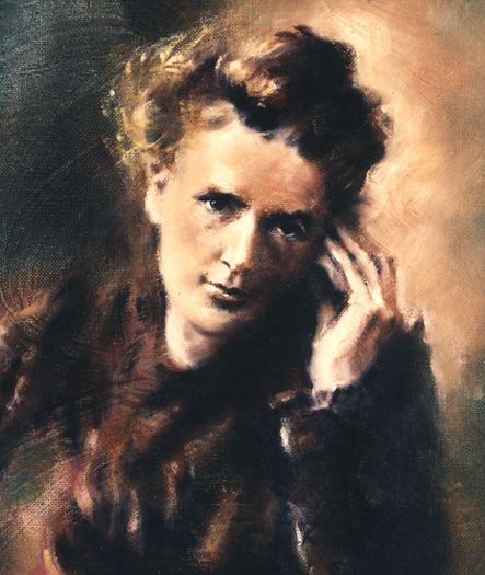 443x525 Marie Curie [Acrylic Painting 600x500] Cross Post From R - Marie Curie Painting