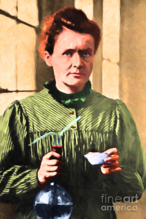 600x900 Madame Marie Curie 20140625 Photograph By Wingsdomain Art - Marie Curie Painting