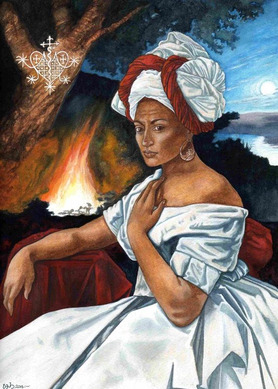 571x800 Marie Laveau - Marie Laveau Painting