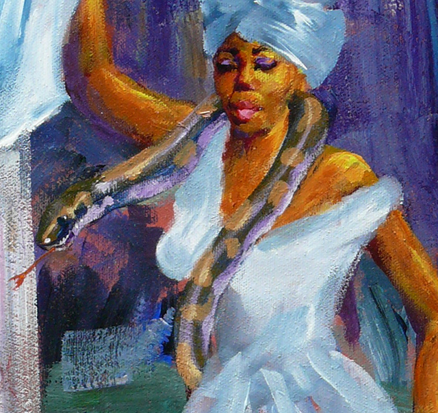 640x603 Marie Laveau ~the Voodoo Queen From New . - Marie Laveau Painting