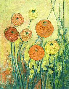 233x300 Marigold Flower Paintings Fine Art America - Marigold Painting