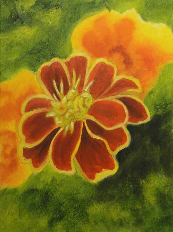 672x900 Marigold Painting By Maureen Hargrove - Marigold Painting