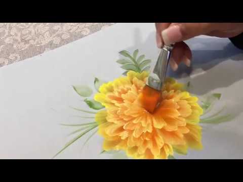 480x360 How To Paint Marigolds - Marigold Painting