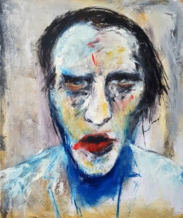 375x447 Marilyn Manson Paintings For Sale Saatchi Art - Marilyn Manson Painting