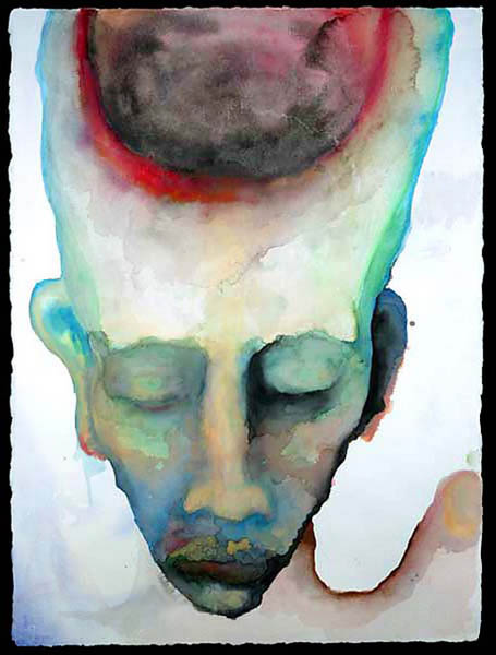 455x600 How Do I Do This - Marilyn Manson Painting