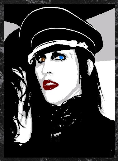 379x518 Marilyn Manson Painting 69.00 By Hodgy Uk - Marilyn Manson Painting