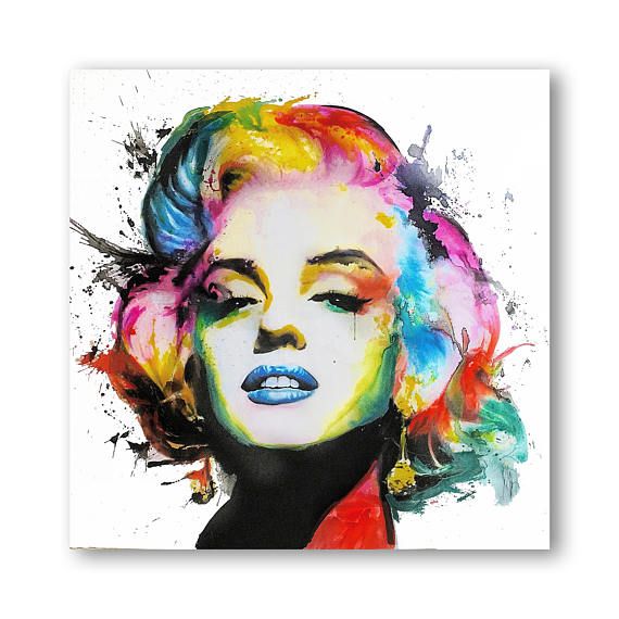 Marilyn Monroe Abstract Painting at PaintingValley.com | Explore ...