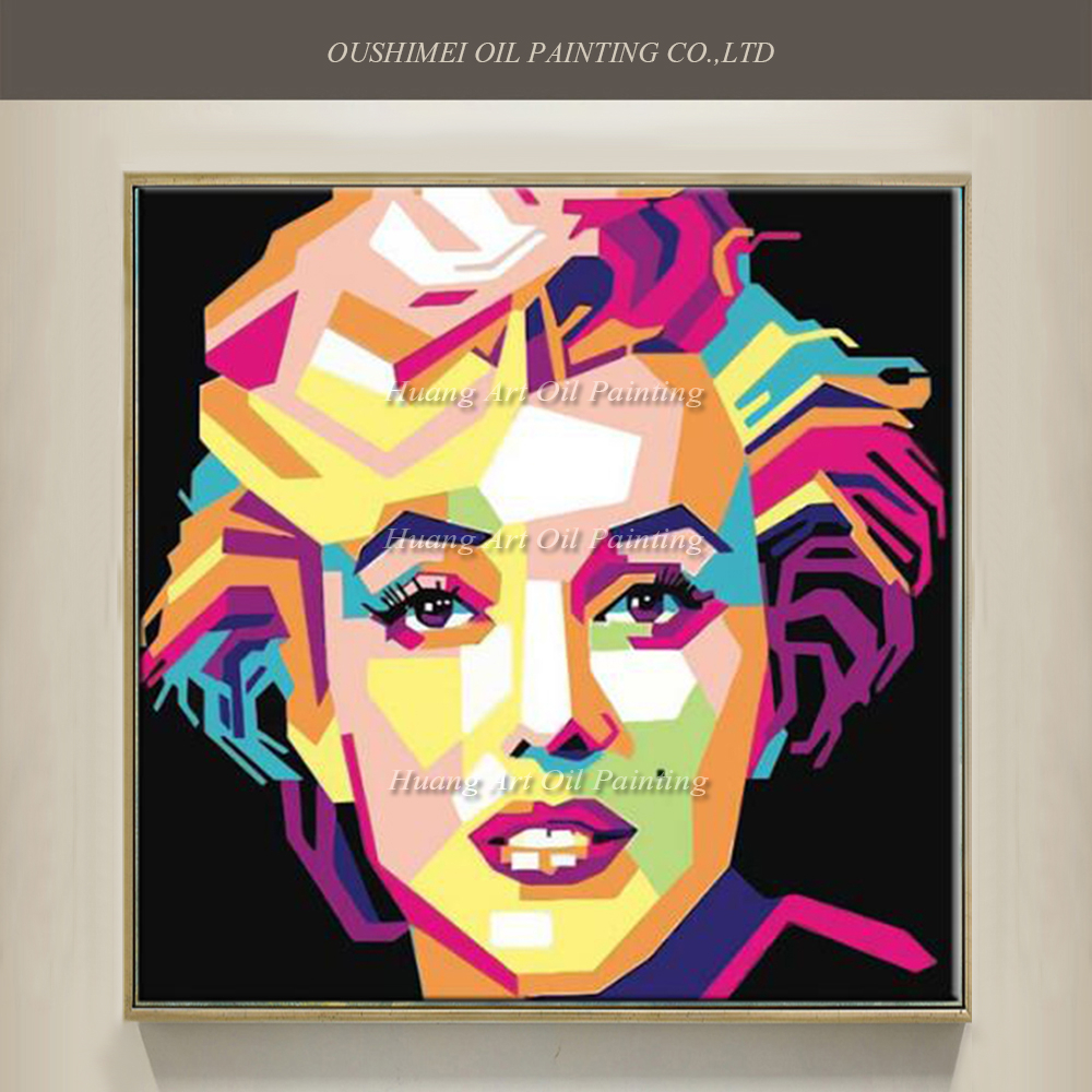 1000x1000 Marilyn Monroe Abstract Painting New Style Hand Painted Famous - Marilyn Monroe Abstract Painting