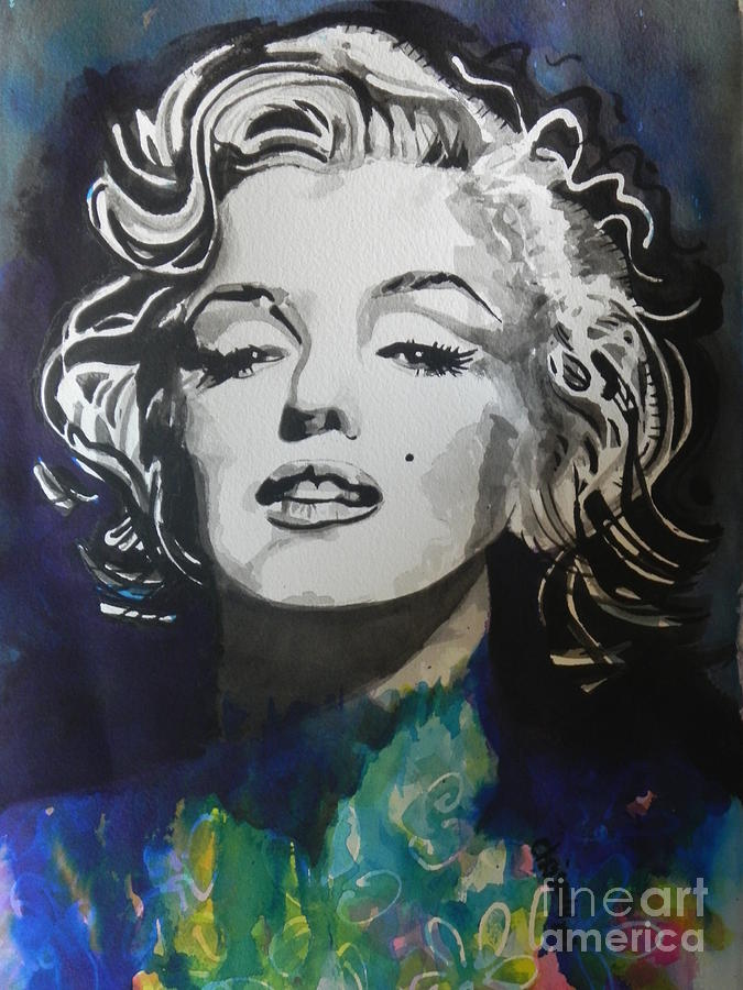 675x900 Marilyn Monroe Black And White Paintings Fine Art America - Marilyn Monroe Abstract Painting