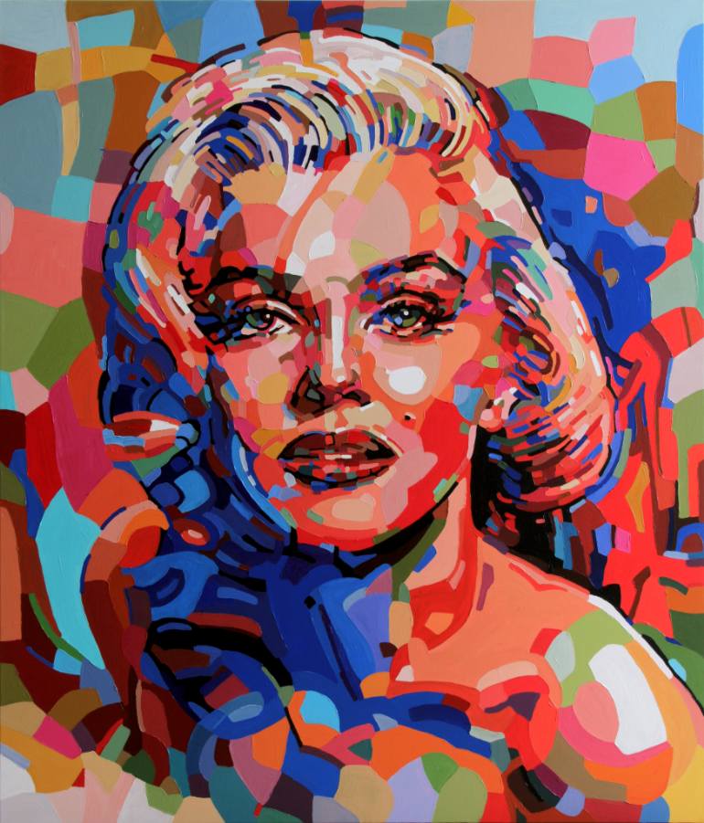 Marilyn Monroe Abstract Painting at PaintingValley.com | Explore ...