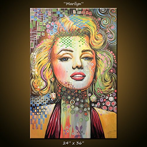 500x500 Marilyn Monroe Abstract Art Painting, Hollywood Movie - Marilyn Monroe Abstract Painting