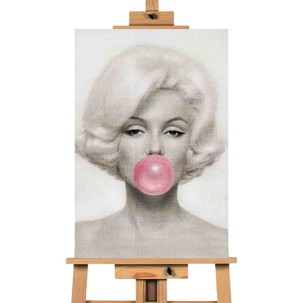 1000x1000 Marilyn Monroe Pink Bubble Gum Canvas Town - Marilyn Monroe Bubblegum Painting