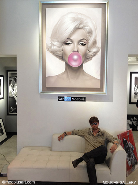 467x624 Moebiusart News June 2013 - Marilyn Monroe Bubblegum Painting