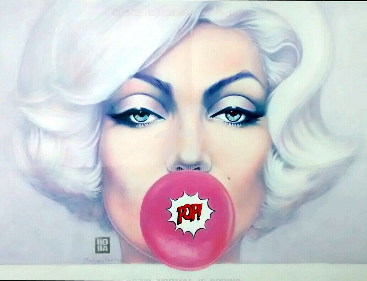 1200x919 Pop Candy Rip Off (  Haho) - Marilyn Monroe Bubblegum Painting