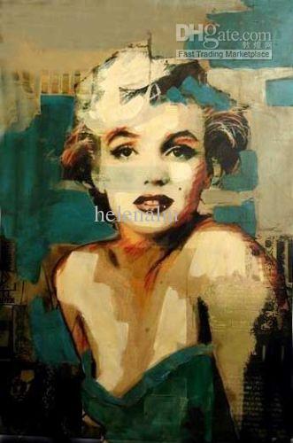 331x500 2018 Pop Art Marilyn Monroe Hand Painted Oil Painting Canvas - Marilyn Monroe Oil Painting