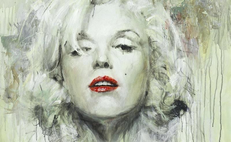 800x491 Marilyn Monroe Paintings Art Artist Van Painting Icon 3 Marilyn - Marilyn Monroe Painting